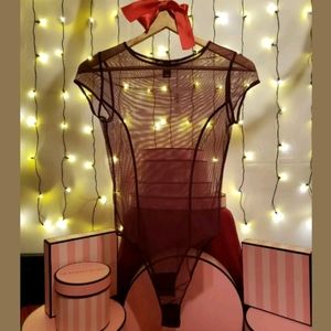 Victoria Secret Snap Crotch Teddy Plum Purple